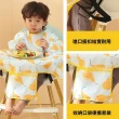 【aiebao】寶寶吃飯一體式罩衣 餐椅兒童自主進食全包飯兜 防水防髒反穿衣圍兜