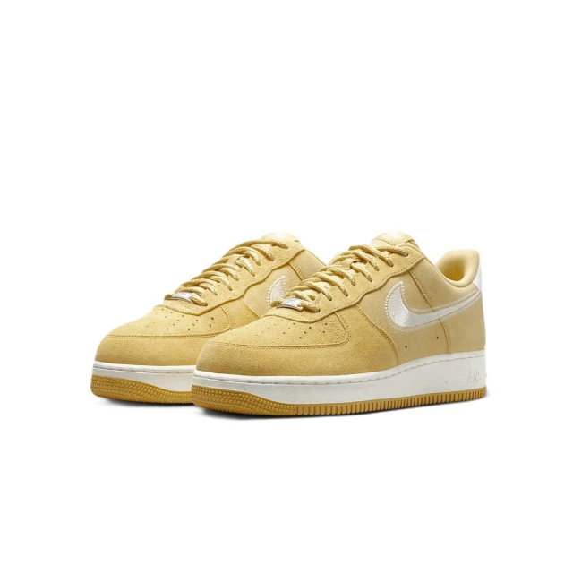 NIKE 耐吉 AIR FORCE 1 07 LV8卡其 刺繡 休閒鞋 麂皮 男款(HJ4465-700)