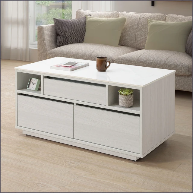 麗得傢居麗得傢居 里德3.3尺岩板茶几 客廳桌(台灣製造)