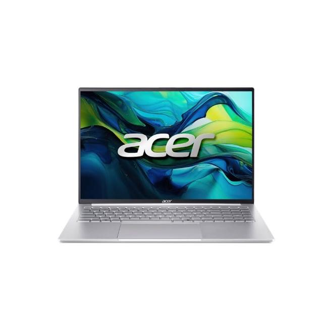 【Acer 宏碁】16吋Ultra 7 1190g極輕薄AI筆電(Swift Lite/SFL16-51M-74W7/Ultra 7-155U/32G/512G/W11)
