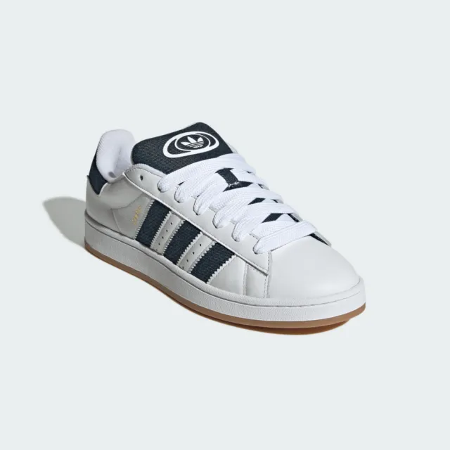 【adidas 愛迪達】Campus 00s 男女 運動休閒鞋 滑板鞋 舒適 穿搭 白 深藍(JQ7439)