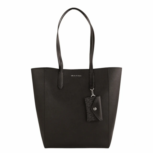 Michael Kors MK金字滿版PVC皮革附卡夾包肩背