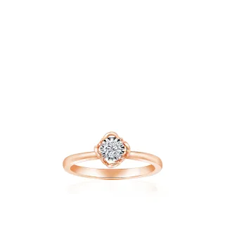 【Just Diamond】鎮金店 18K玫瑰金 Eternity 永恆之心 鑽石戒指