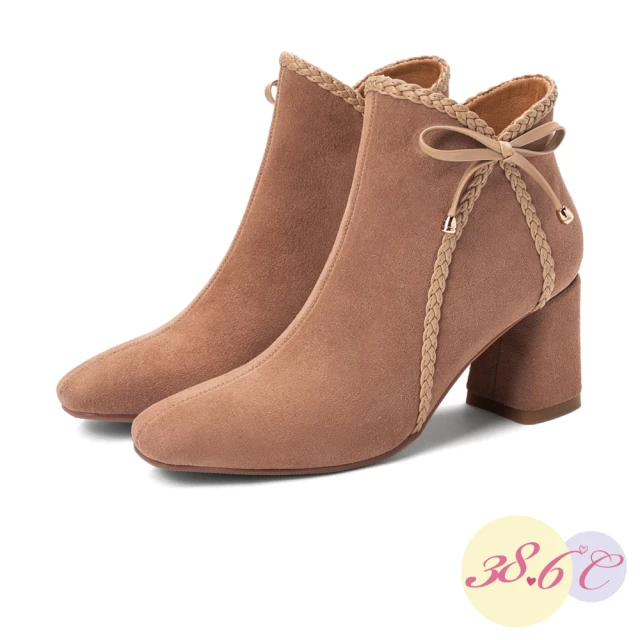 baibeauty 白鳥麗子 顯瘦素面皮革金屬拉環側拉鏈圓頭