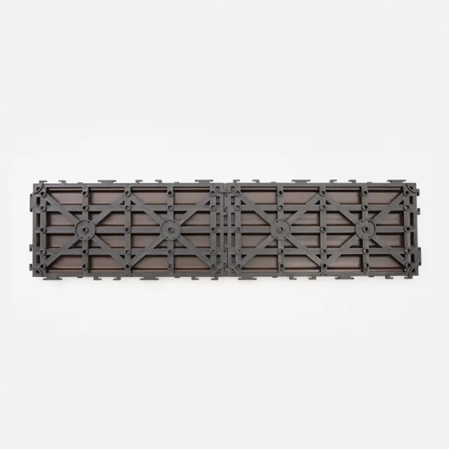 【特力屋】柏森拼接踏板 仿木紋巧克力 6入 15x60cm