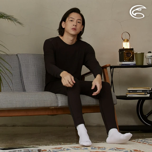 ADISI 男美麗諾混紡羊毛高領彈性保暖衣 AU252100