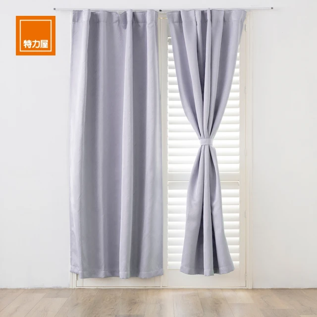 PLUSIEURS 清爽黃檸檬樹穿桿窗簾(雙開合計 寬190