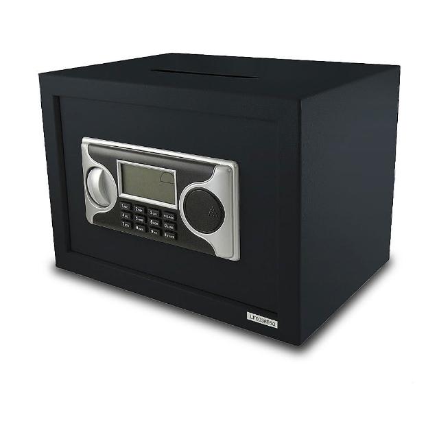 【愛國者】電子密碼投幣式三栓保險箱 25LA-D(黑色)