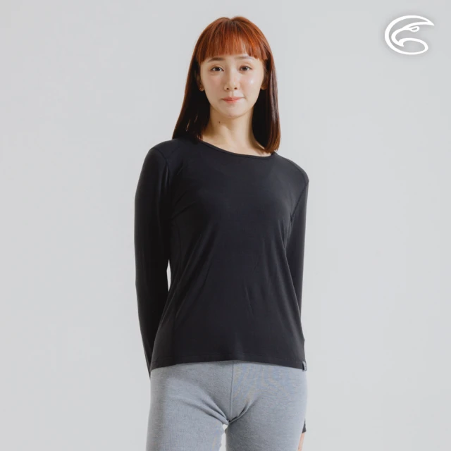 ADISI 女美麗諾混紡羊毛圓領彈性保暖衣 AU252100