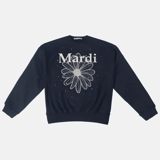 【MARDI MERCREDI】印花 大學T 多色 經典小雛菊 水鑽花花 純棉 長袖(百搭爆款/韓國潮流)