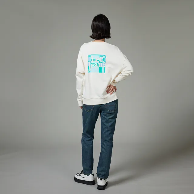 【Lee】女裝 牛仔褲 / 401 中腰合身小直筒 中藍洗水(LB417106231)