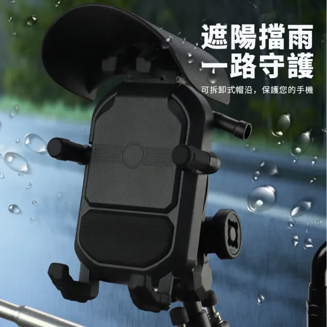 【車神】五匹同款 六爪專業減震防盜抗震防滑機車360°手機導航支架(機車支架/騎行支架/導航支架)
