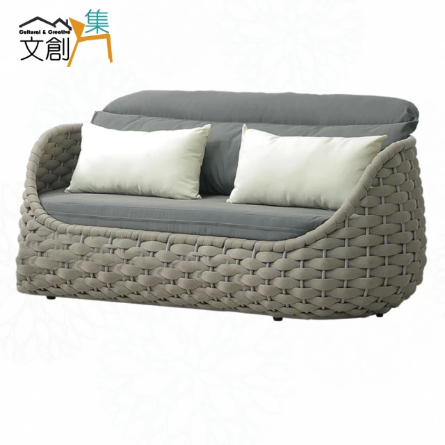 文創集 迪森黑色透氣皮革三人座沙發椅優惠推薦