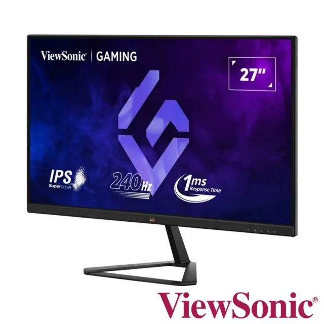 【ViewSonic 優派】VX2779A-HD-PRO 27型 240Hz電競螢幕(AMD FreeSync/HDR/1ms/相容PS5/一年無亮點保固)