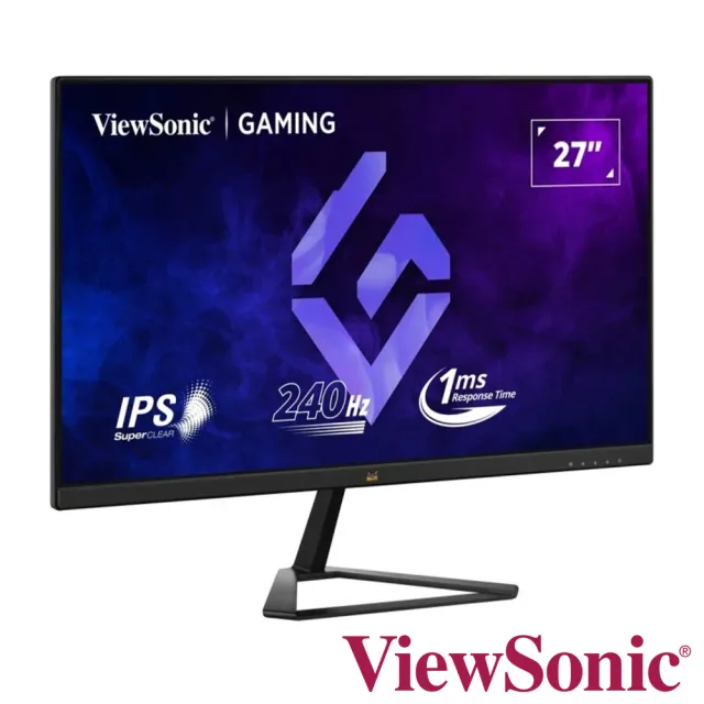 【ViewSonic 優派】VX2779A-HD-PRO 27型 240Hz電競螢幕(AMD FreeSync/HDR/1ms/相容PS5/一年無亮點保固)