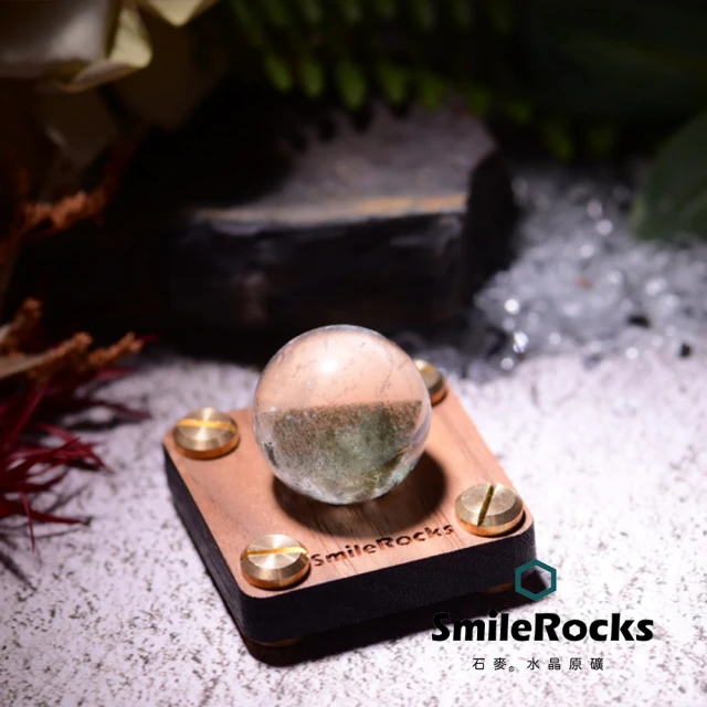 SmileRocks 石麥 石麥水晶原礦 莫三比克粉晶球No