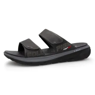 【G.P】G-Q Foam男款高彈Q軟舒壓雙帶拖鞋G5663M-黑色(SIZE:39-45/46 共二色)