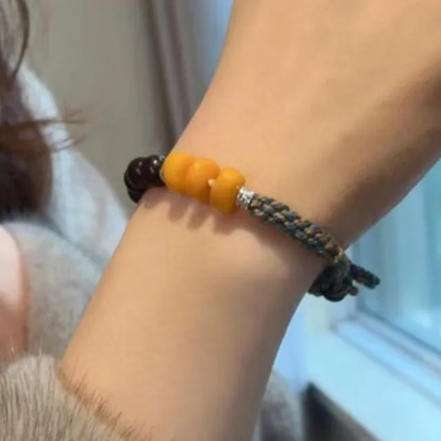 【MoonDy】手繩 手串 佛珠手鍊 編織手繩 編織手鍊 禮物 小葉紫檀 男女手鍊 小紅書同款 招 