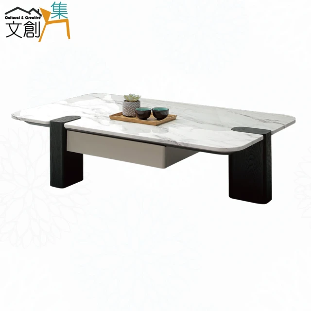 麗得傢居 里德3.3尺岩板茶几 客廳桌(台灣製造)優惠推薦