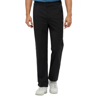 【Jack wolfskin 飛狼】男 簡約快乾彈性休閒長褲 登山褲(黑)