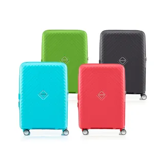 【AMERICAN TOURISTER 美國旅行者】24吋 SQUASEM 可擴充大容量防盜拉鍊輕量PP避震輪行李箱(多色可選)