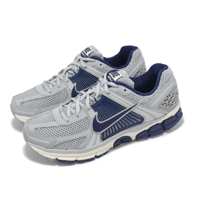 【NIKE 耐吉】休閒鞋 Zoom Vomero 5 Yankees 男鞋 女鞋 灰 藍 洋基藍 復古 運動鞋(FB9149-003)