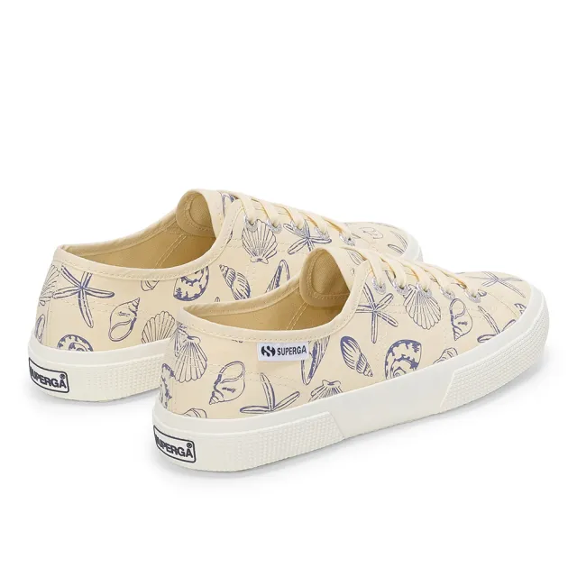 【SUPERGA】休閒鞋 女鞋  3750 輕量系列 海洋 貝殼 米黃色 S1133KW-A8H