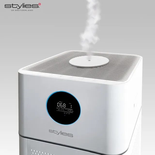 【Stylies】瑞士Stylies Alpha 智能UV-C殺菌空氣清淨機(CADR：513m☆/h約 18-24 坪)