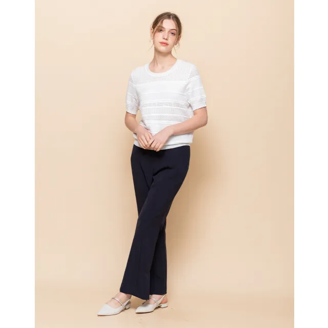【perng yuh 芃諭名品】優雅詮釋 小開衩 輕彈 直筒褲(2025 SS Collection|4A春夏新品上市)