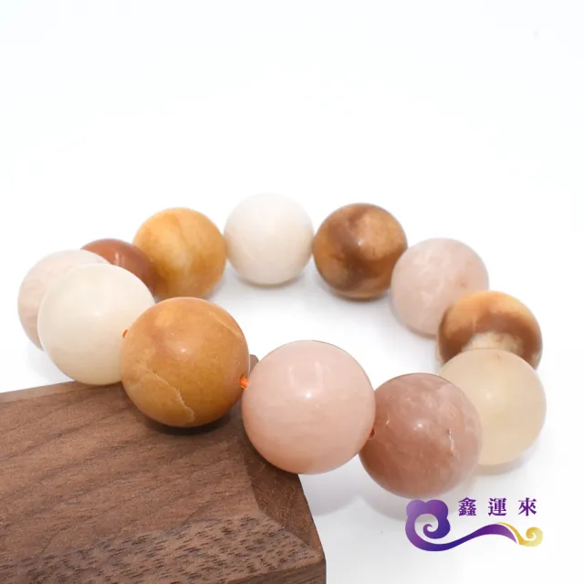 【鑫運來】◎三彩玉手珠(18mm)