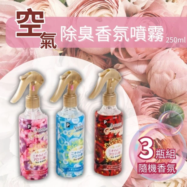 CHYUNYAO 空氣除臭香氛噴霧 250ml 3瓶組(隨機香味 衣物/織物/空間香氛)