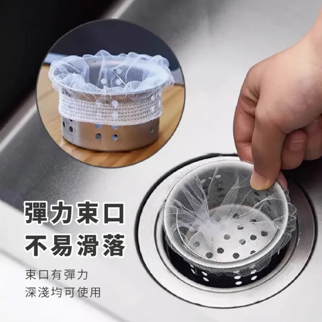 【樂邦】100入/水槽過濾網(排水孔濾網 菜渣過濾 廚餘濾網)