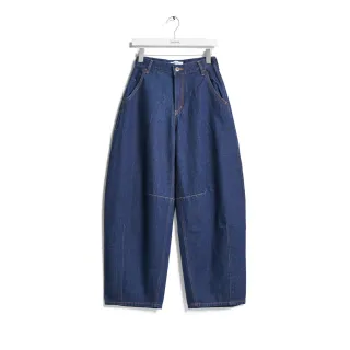 【SOMETHING】女裝 變體丹寧鐘型褲(原藍色)