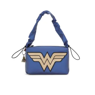 【KIPLING】（網路獨家款）KIPLING X WONDER WOMAN 質感亮藍手提肩背兩用包-ELENI