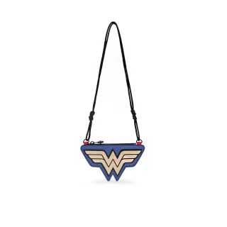 【KIPLING】（網路獨家款）KIPLING X WONDER WOMAN 質感亮藍造型配件包-WW POUCH