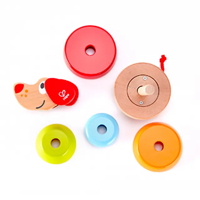 【德國Hape】佩佩有聲堆塔(木製玩具/木頭玩具/彌月禮/生日禮)