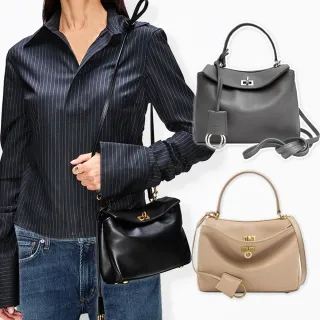 【Balenciaga 巴黎世家】795456 爆款Rodeo系列極簡鬆弛美柔軟垂墜牛皮MINI手提斜背包(顏色任選)