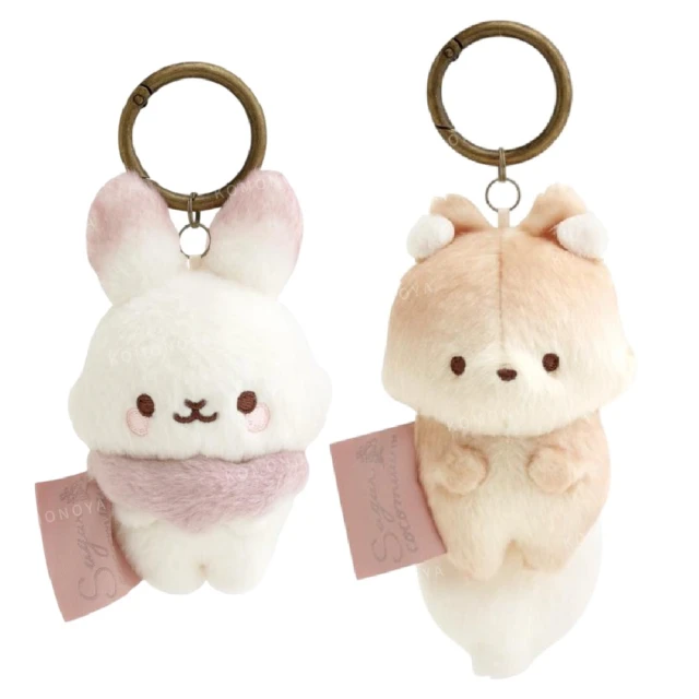 小禮堂 San-X 糖霜可可棉花 絨毛玩偶吊飾(平輸品)好評