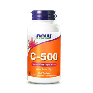 【NOW健而婷】維他命C-500+玫瑰果(100顆/瓶)