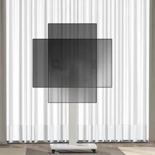 【大城小居】可移動電視機支架 橫豎屏自由旋轉(屏幕落地式掛架/直播投屏支架)
