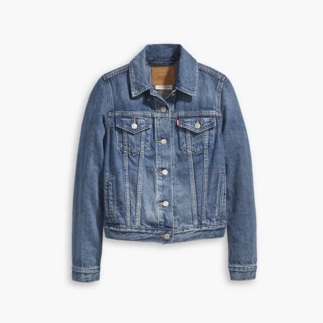 【LEVIS】女款 牛仔外套/Original經典修身版型/精工深藍染水洗/天絲棉 熱賣單品