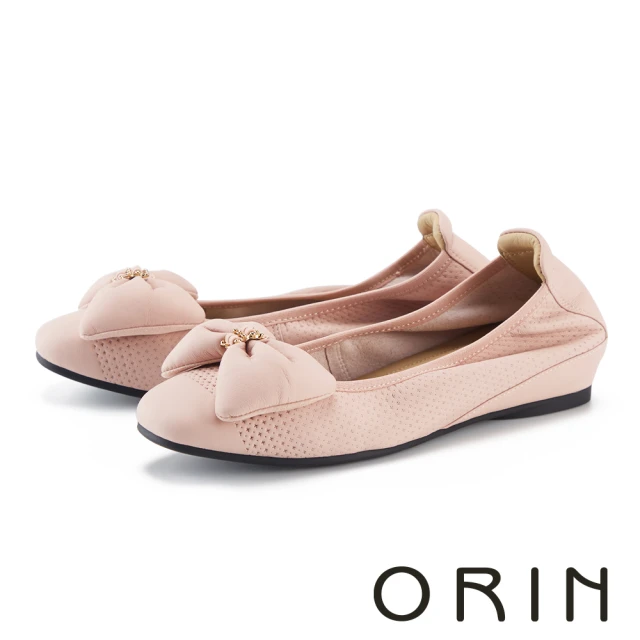 FAIR LADY 我的旅行日記 輕奢方釦水鑽平底娃娃鞋(金