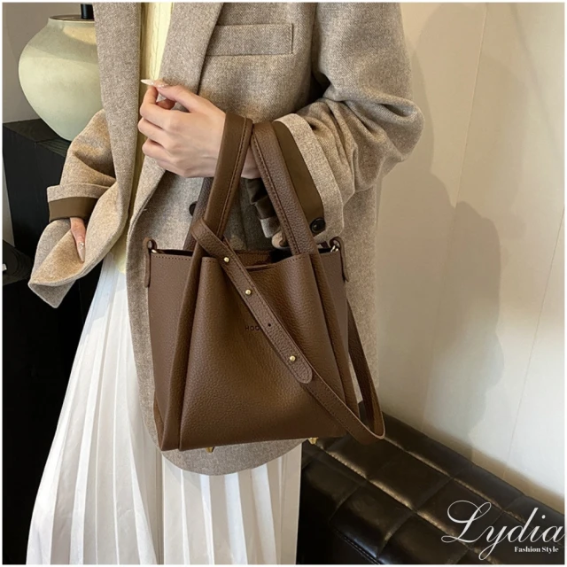 Lydia 現貨 水桶包 新款高級質感子母包 側肩包 手提包