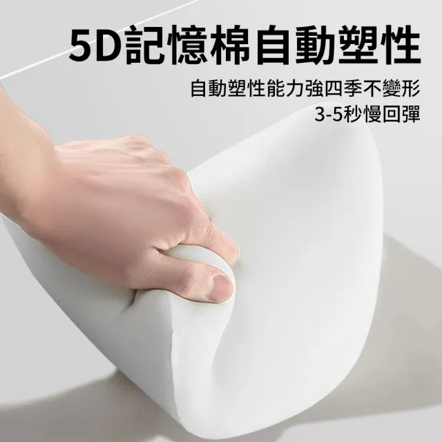 【KEYIE】3D汽車頸枕腰靠套組 慢回彈記憶棉車用腰墊 舒壓護腰靠墊 車用枕頭 護頸靠枕 頭靠枕