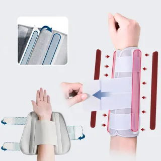 【ANTIAN】鋼板支撐固定護腕帶手托護具 肘關節支具 可調節手臂手肘夾板 前臂護套