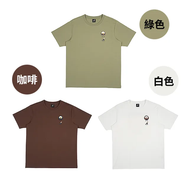 【KANGOL】袋鼠  山系圖騰短T 65251009