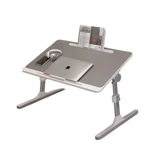 【E-home家居】可折疊升降床上桌 懶人桌 學習桌 電腦桌(五檔高度調節 四檔調節 折疊收納 預購15天)