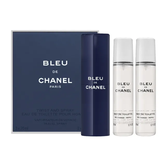 CHANEL 香奈兒】BLEU 藍色男性隨身淡香水20ml*3入- momo購物網- 好評
