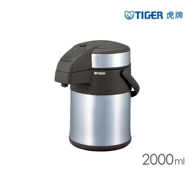 【TIGER 虎牌】按壓式不鏽鋼真空保溫壺2200ml (MAA-A222大容量保溫保冰/桌上壺)