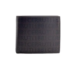 【Cerruti 1881】限量2折 義大利原裝進口 頂級小牛皮8卡短夾 5033M 全新專櫃展示品(咖啡色 送禮盒提袋)